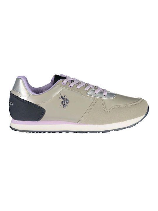 U.S. Polo Assn. Γυναικεία Sneakers Ασημί