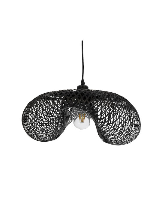 GloboStar Mexico Pendant Light Black Boho Grid with Socket E27 65x45cm