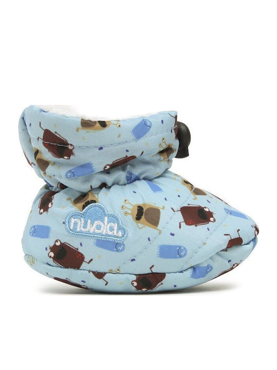Nuvola Pelle Baby Slippers Blue