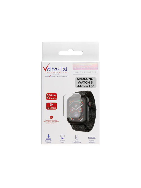 Volte-Tel Edge Cover with Key Plastic Case in Rose Gold color for Galaxy Watch6 44mm