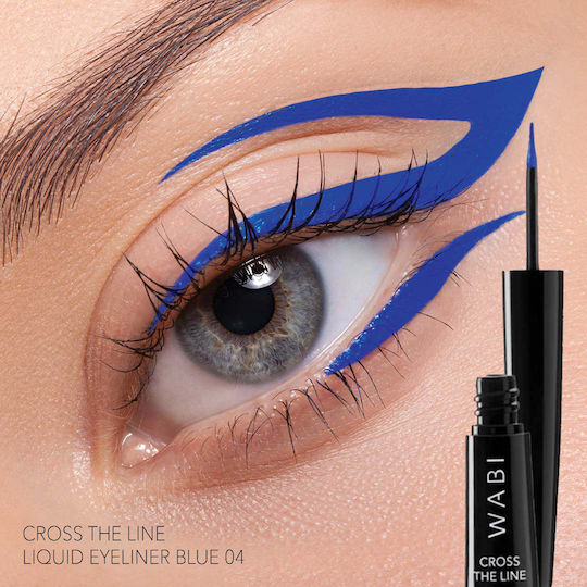 Wabi Beauty Cross Line Liquid Eye Liner Blue 04 4ml