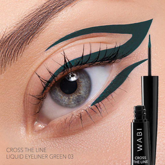 Wabi Beauty Cross Line Liquid Eye Liner Green 03 4ml
