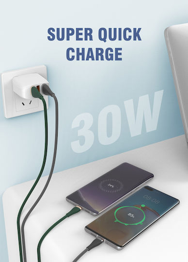Ldnio Geflochten USB 2.0 auf Micro-USB-Kabel Gray 1m (LS691) 1Stück
