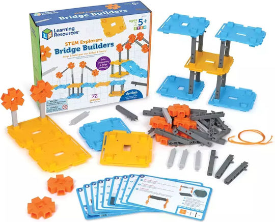 Learning Resources Jucărie de Construcție Construiesc Poduri pentru Copii 5+ ani+ Ani