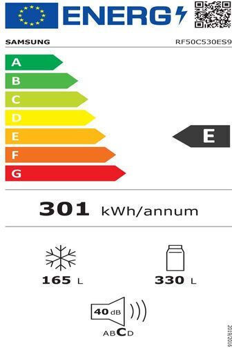 Samsung 495lt NoFrost Î177.6xL81.7xA71.5cm. Inox RF50C530ES9/EF