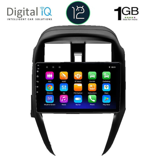 Digital IQ Car Audio System for Nissan Sunny 2015-2016 (Bluetooth/USB/WiFi/GPS/Apple-Carplay/Android-Auto) with Touch Screen 10"