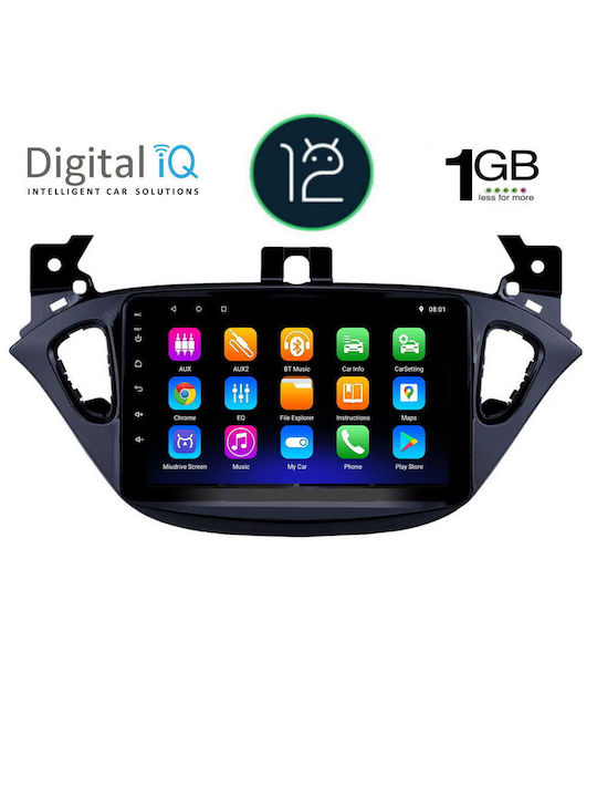 Digital IQ Car Audio System for Opel Adam 2014-2021 (Bluetooth/USB/WiFi/GPS/Apple-Carplay/Android-Auto) with Touch Screen 9"