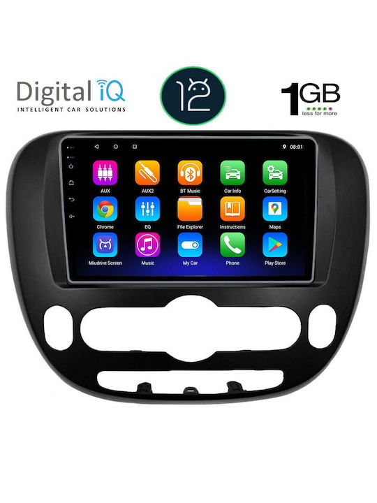 Digital IQ Car Audio System for Kia Soul 2014> (Bluetooth/USB/WiFi/GPS/Apple-Carplay/Android-Auto) with Touch Screen 9"