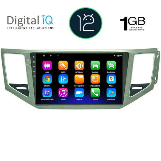 Digital IQ Ηχοσύστημα Αυτοκινήτου για Volkswagen Golf Sportsvan 2014> με Clima (Bluetooth/USB/WiFi/GPS/Apple-Carplay/Android-Auto) με Οθόνη Αφής 10"
