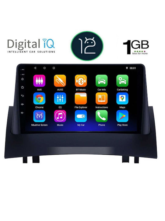 Digital IQ Car Audio System for Renault Megane 2002-2008 (Bluetooth/USB/WiFi/GPS/Apple-Carplay/Android-Auto) with Touch Screen 9"