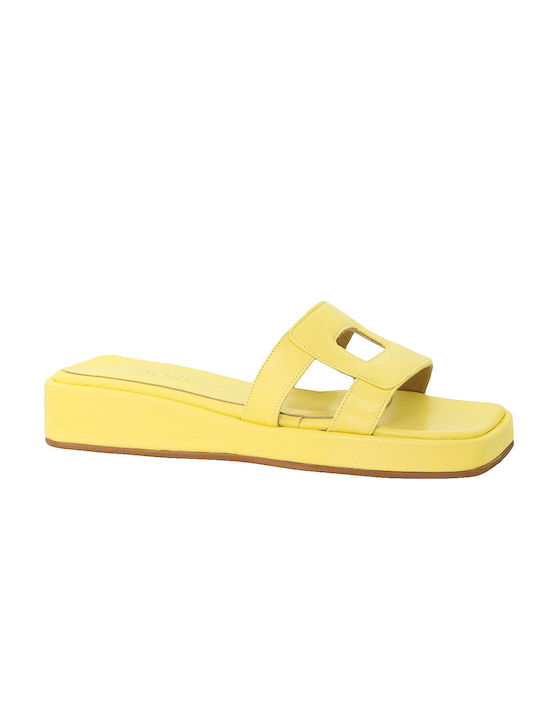 Dore Leather Women's Sandals Yellow