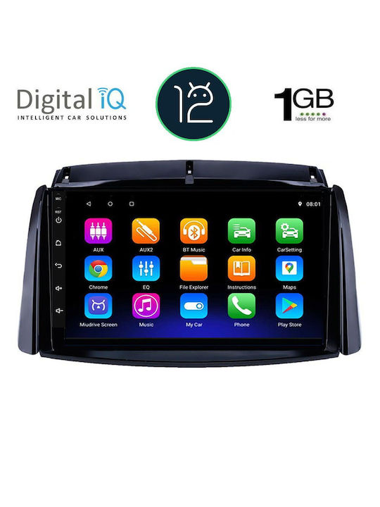 Digital IQ Car Audio System for Renault Koleos 2006-2016 (Bluetooth/USB/WiFi/GPS/Apple-Carplay/Android-Auto) with Touch Screen 9"