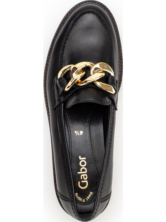 Γυναικεία Μοκασίνια Black & Gold