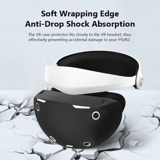 Vortex Virtual Reality VR Cover PSVR 2 Silicone Cover in Black color