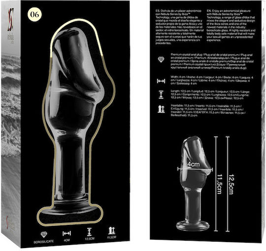 Ibiza Anal Plug Transparent 12.5cm