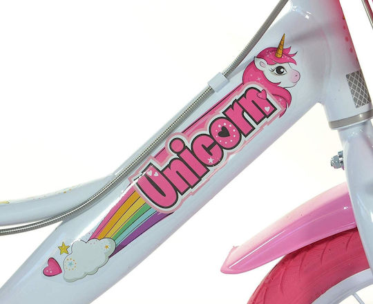 Dino Bikes Unicorn 14" Παιδικό Ποδήλατo BMX Ροζ