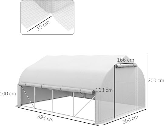Outsunny 845-924V00WT Greenhouse Tunnel