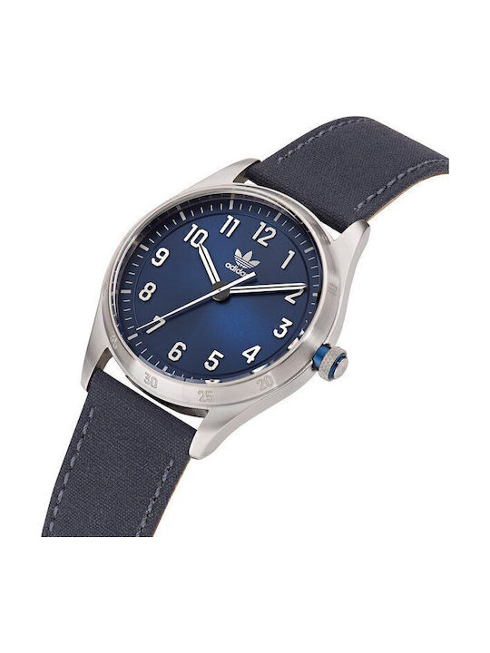 Ceas Barbati Code Four 42mm cu Baterie cu Curea din piele Argintie