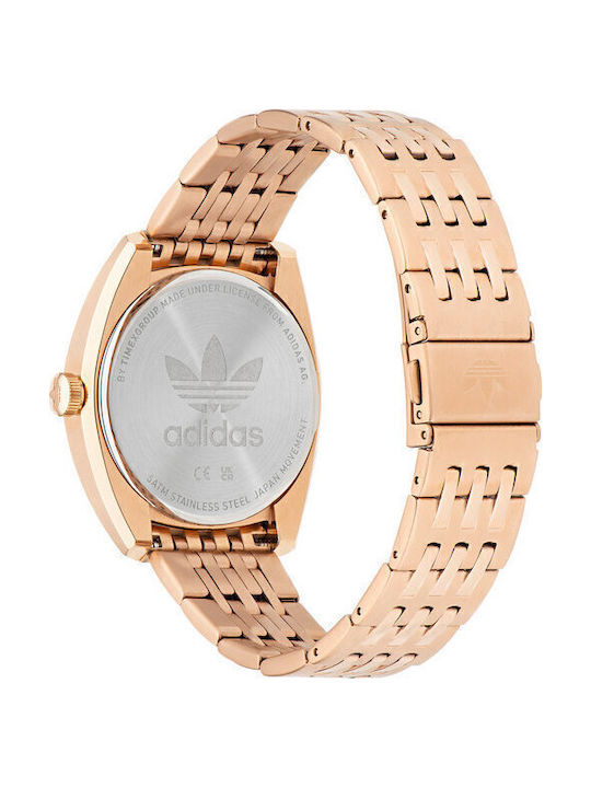 adidas Edition One Ανδρικό Ρολόι 39mm Μπαταρίας με Ροζ Μεταλλικό Μπρασελέ