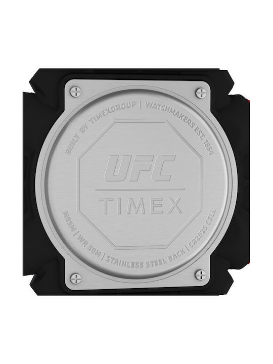 Timex Redemption Ψηφιακό Ανδρικό Ρολόι 58mm Μπαταρίας με Μαύρο Καουτσούκ Λουράκι