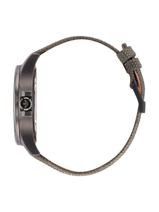 adidas Expression One Herrenuhr 44mm Batterie mit Gray Stoffarmband