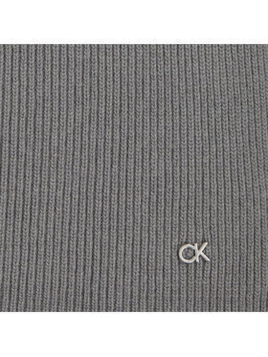 Calvin Klein Women's Knitted Scarf Gray