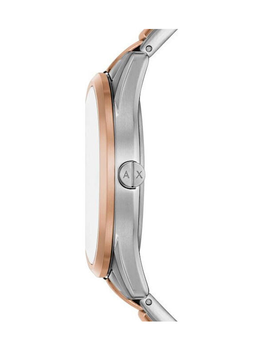 Armani Exchange Γυναικείο Ρολόι 42mm Χρονογράφος Μπαταρίας με Μεταλλικό Μπρασελέ