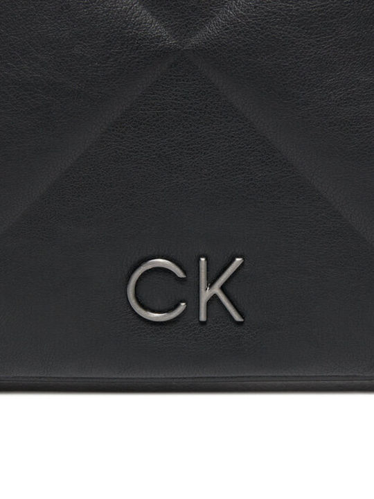 Calvin Klein Re-lock Quilt Γυναικεία Τσάντα Χειρός Μαύρη