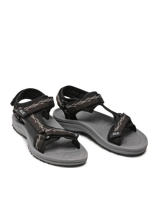 Breaker Women's Flat Sandals Sporty in Black Color