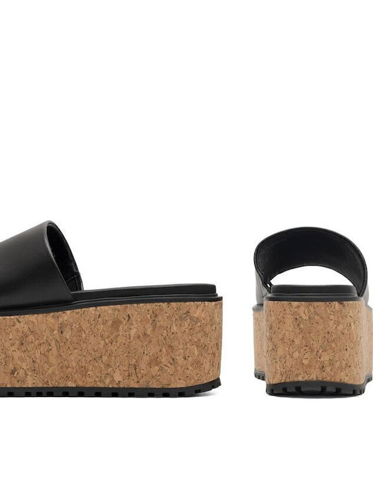 Flache Sandalen für Damen Flatforms in Schwarz Farbe