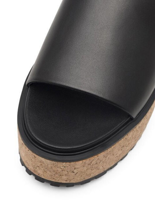 Flache Sandalen für Damen Flatforms in Schwarz Farbe