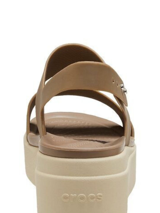 Brooklyn Low Wedge Damenplattformen Khaki 206453-2YI