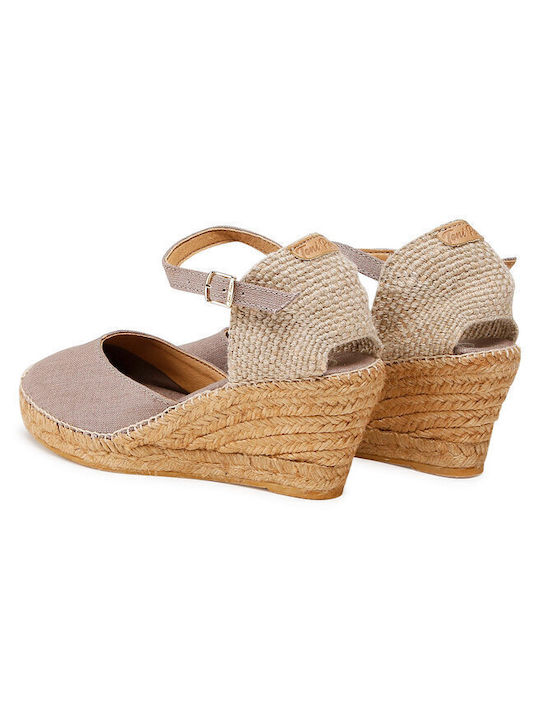 Caldes Damenplattformen im Espadrilles-Stil Braun