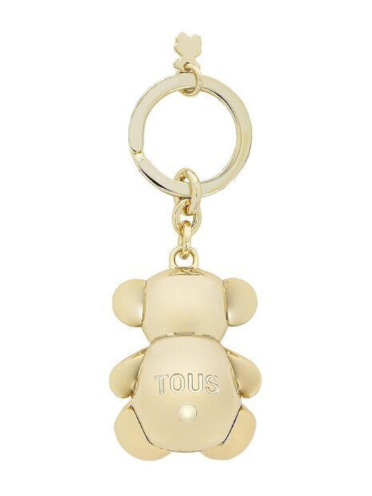 Tous Keychain Bear Metallic Gold