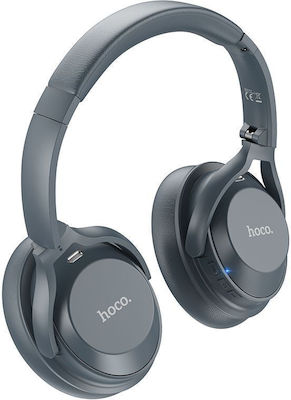 Hoco W37 Ασύρματα/Ενσύρματα Over Ear Ακουστικά με 46 ώρες Λειτουργίας Smoky Blue