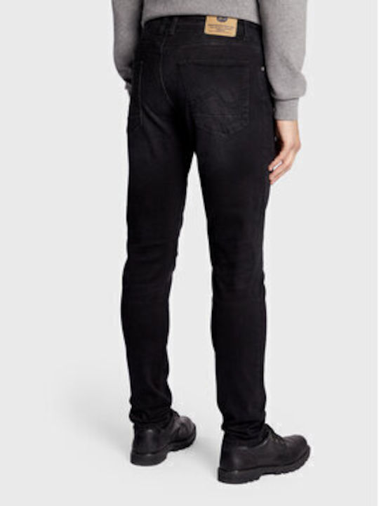 Russel Pantaloni De Blugi Pentru Bărbați Skinny Tapered Fit Negri