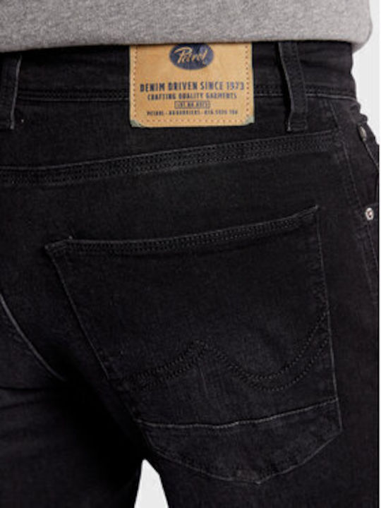 Russel Pantaloni De Blugi Pentru Bărbați Skinny Tapered Fit Negri