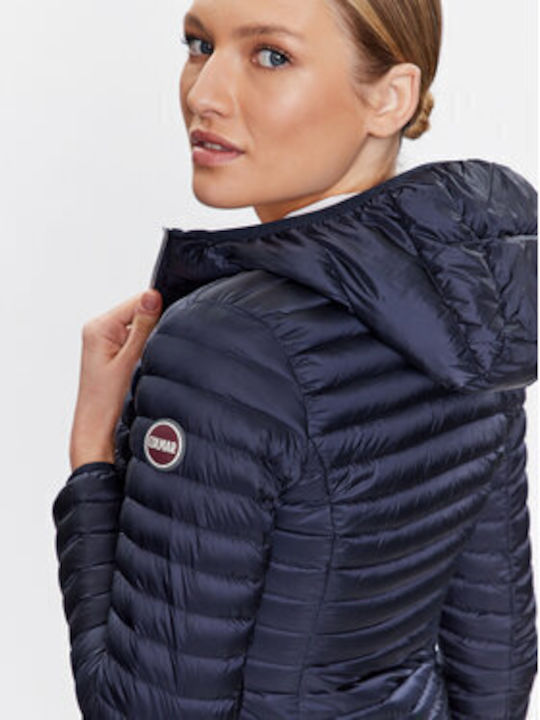 Colmar Women's Short Puffer Jacket for Winter Dark blue.