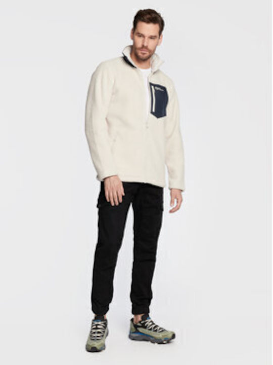 Cardigan Fleece pentru Bărbați Beige