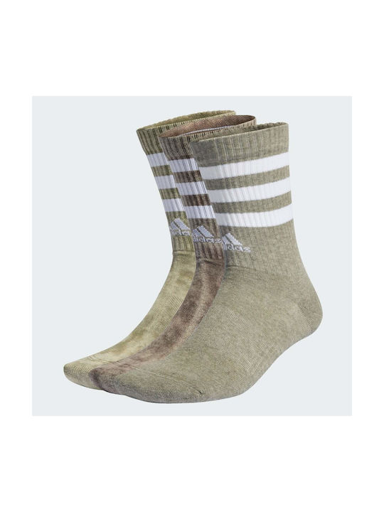Adidas 3-stripes Stonewash Αθλητικές Κάλτσες Πολύχρωμες 3 Ζεύγη