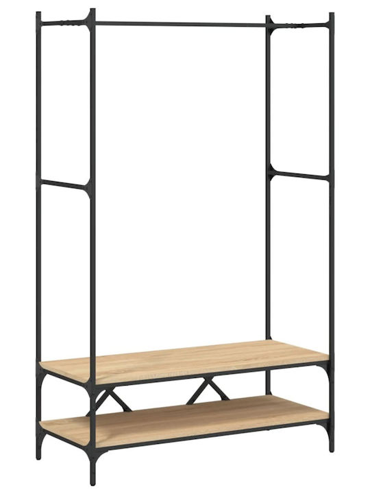 vidaXL Floor Garment Rack made of Wood Brown