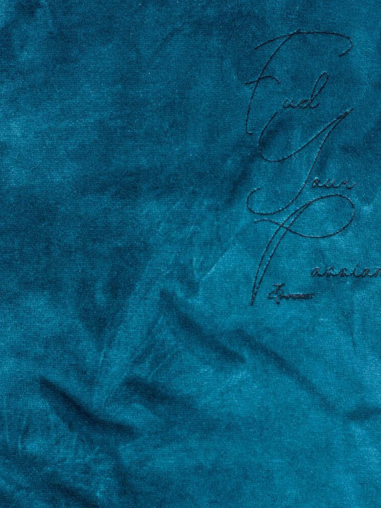 Target Women's Crop Top Velvet Turtleneck Long Sleeve Blue