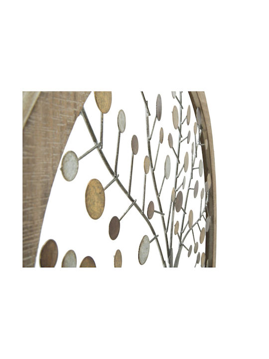 Mauro F Wall Decor Gold Made of Metal 59x1.8x59cm