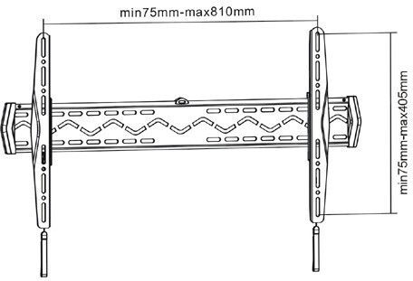 Reflecta 63-8040 23136 Βάση Τηλεόρασης Τοίχου έως 63" και 50kg