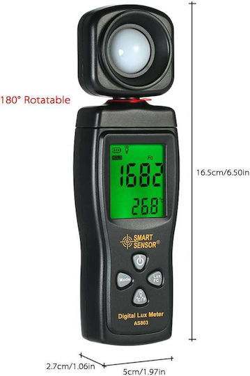 Photometer 100000 Lux AS803+