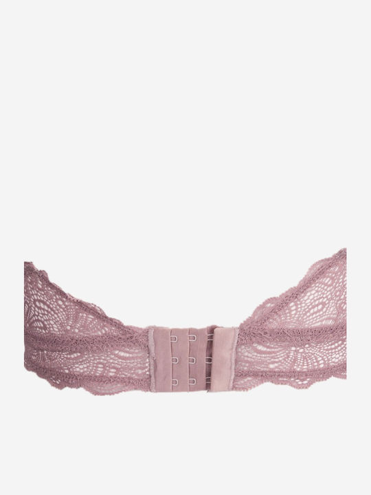 Norddiva Lace Underwear Set with Bralette & Brazil Pink