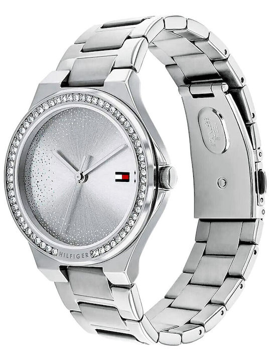 Tommy Hilfiger Juliette Γυναικείο Ρολόι 36mm Μπαταρίας με Ασημί Μεταλλικό Μπρασελέ