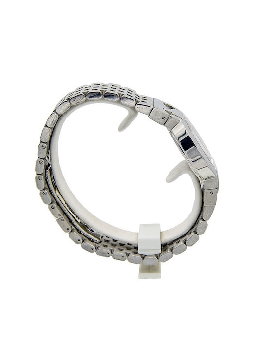 Versace Madison Watch Battery with White Metal Bracelet