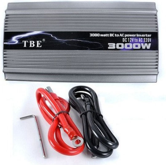TBE Car Inverter Modified Sinewave 3000W to Converter 12V DC in 110V AC with 1xUSB