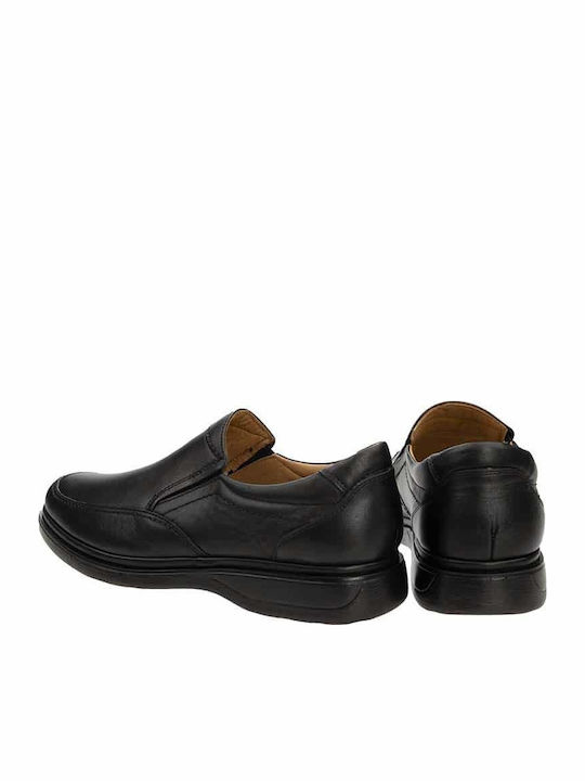 Leder Herren Mokassins in Schwarz Farbe